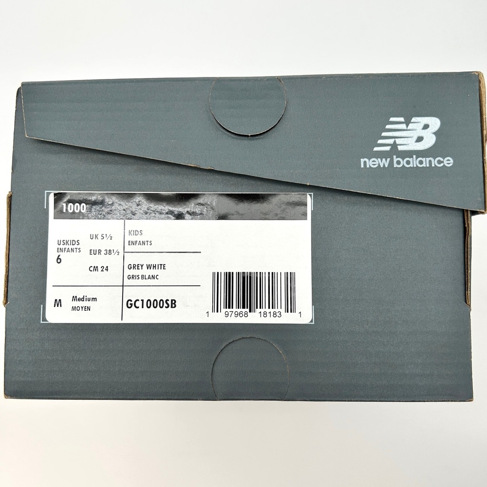 New Balance 1000 Big Kids Sneakers Size 6 White Purple Grey Y2K NEW GC1000SB - Picture 7 of 7